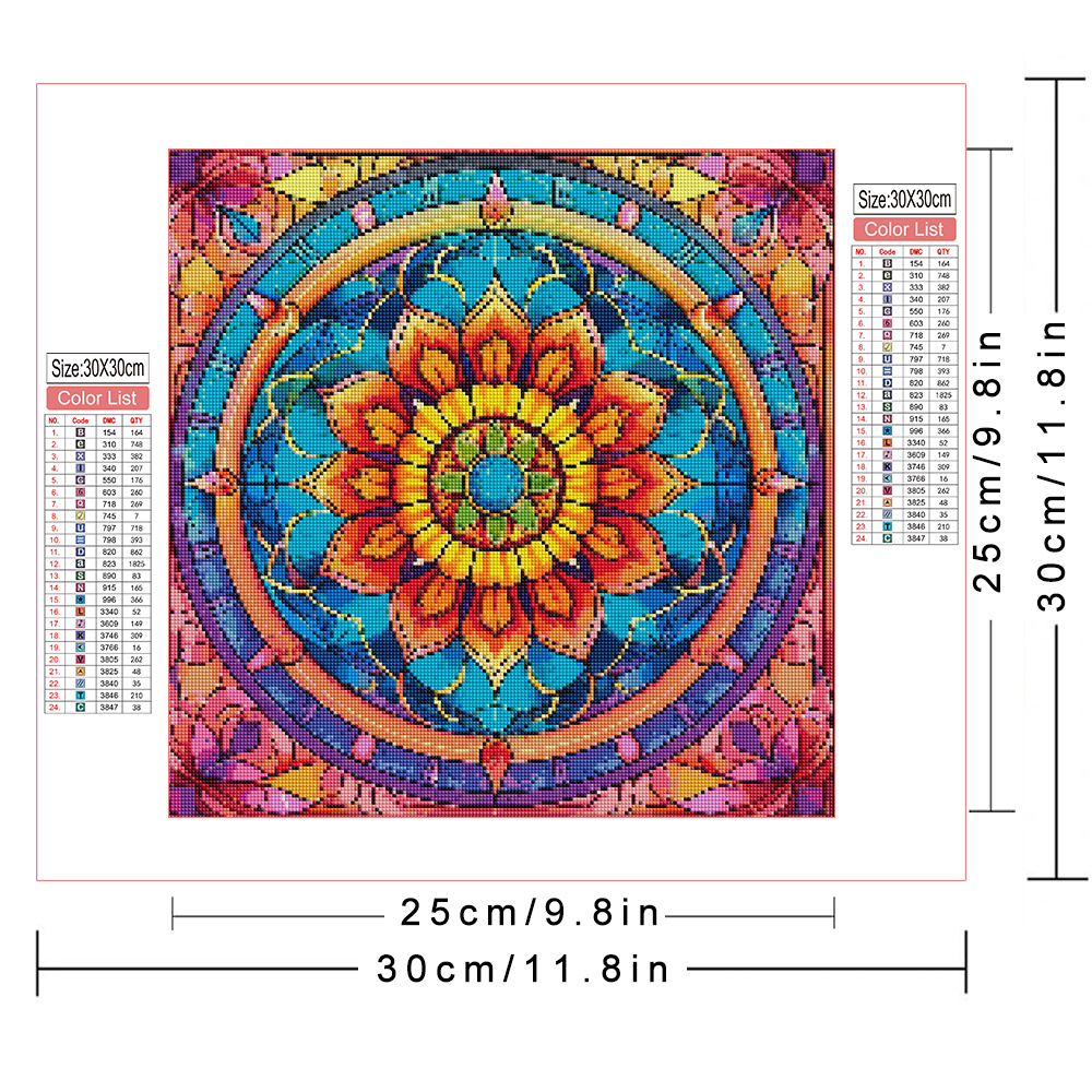Diamond Painting Mandala Flowe - đánh giá và giá Photo Mosaic Print
