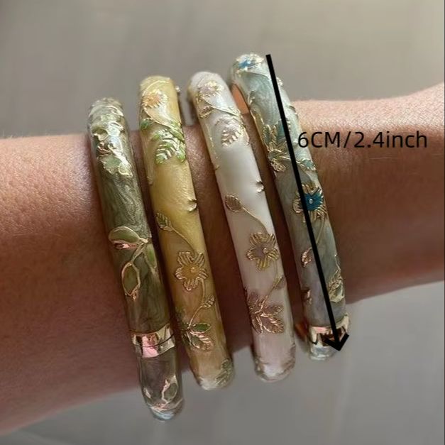 4 small floral bracelets ename - đánh giá và giá Coordinates Bracelet
