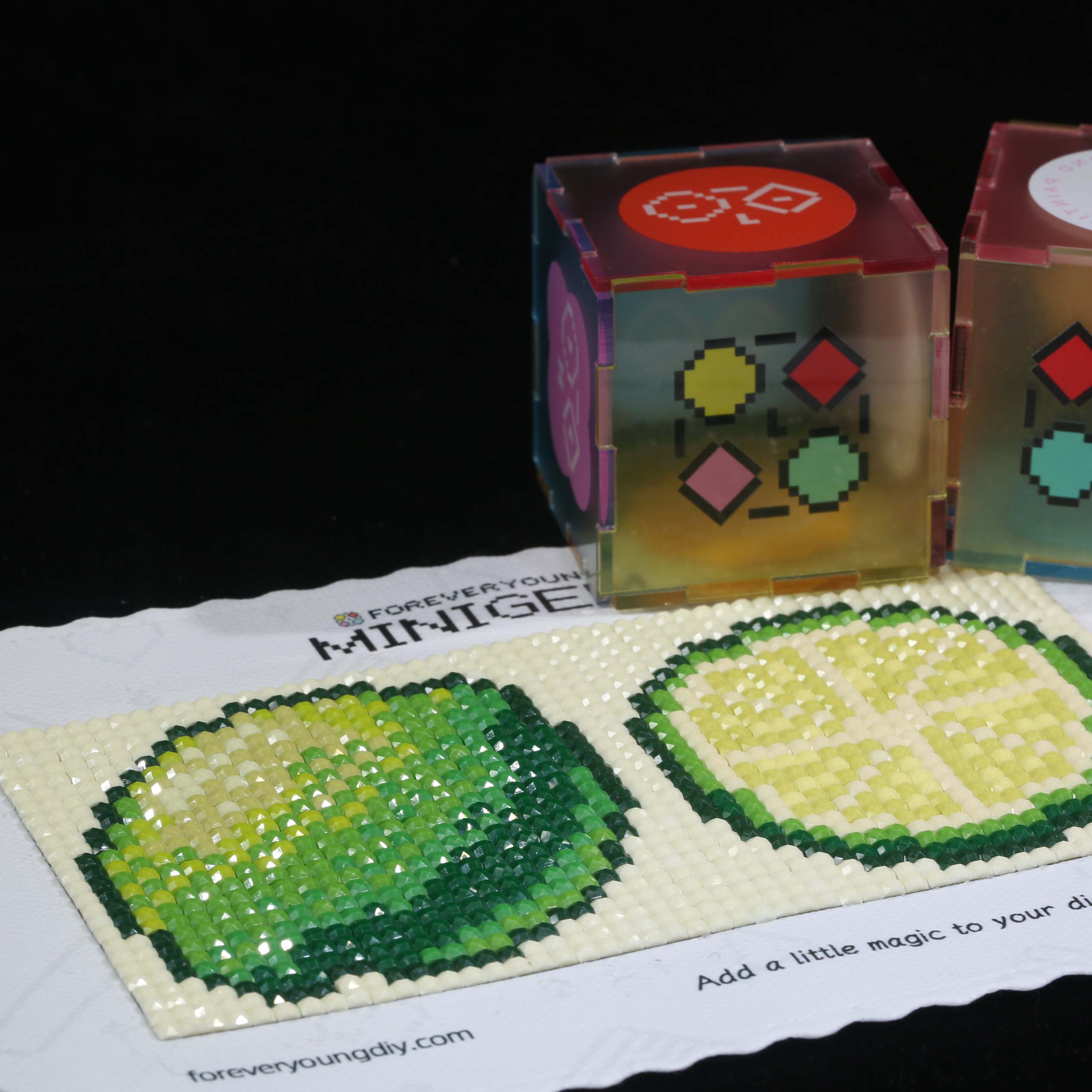 Minigem®: Lime Duo 5' X 3' 5D  - đánh giá và giá Photo Mosaic Print