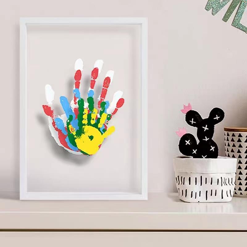 New-1Set Family Handprint Phot - đánh giá và giá Engraved Wood Frame