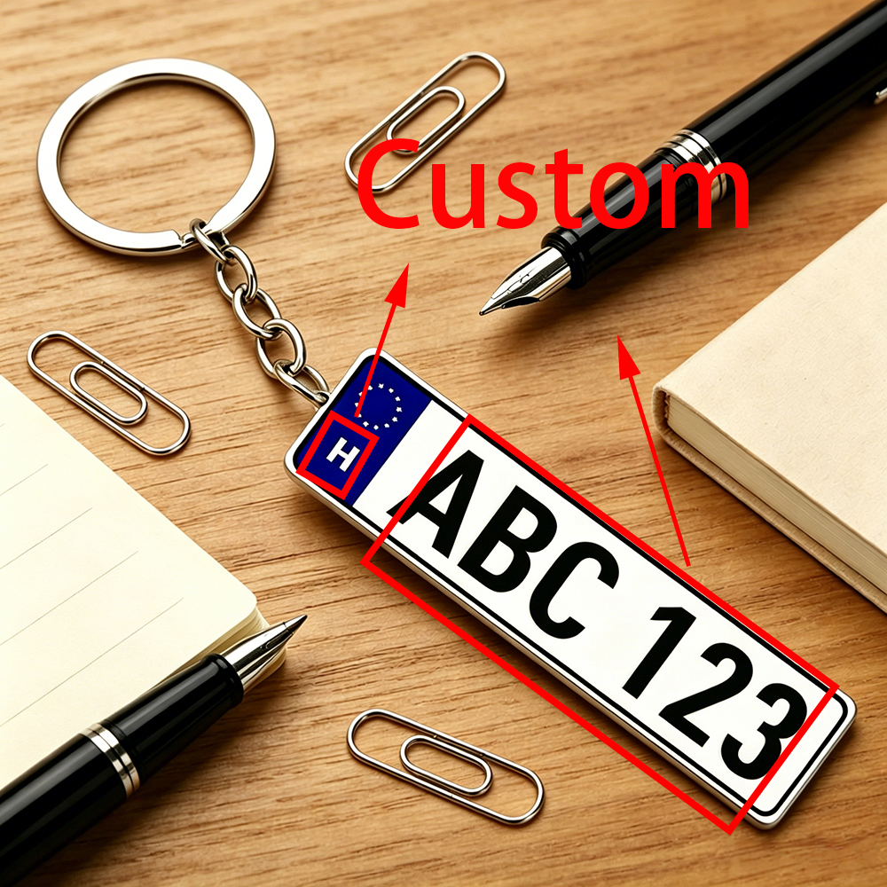 Personalized Acrylic License P - đánh giá và giá Initial Ring Custom