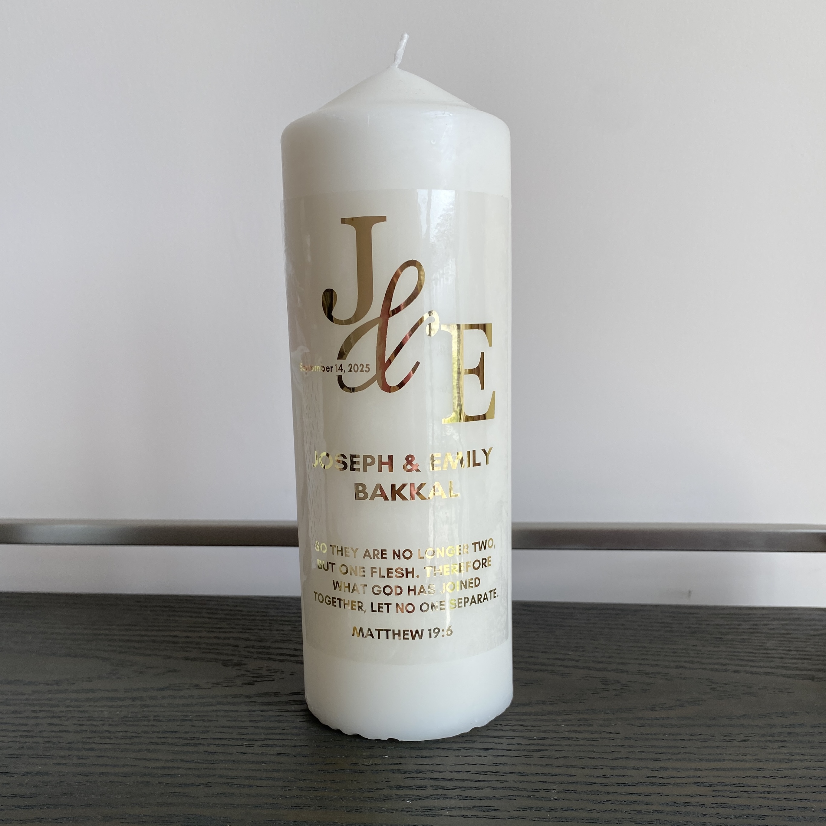 Personalized Wedding Unity Can - đánh giá và giá Personalised Candle Label