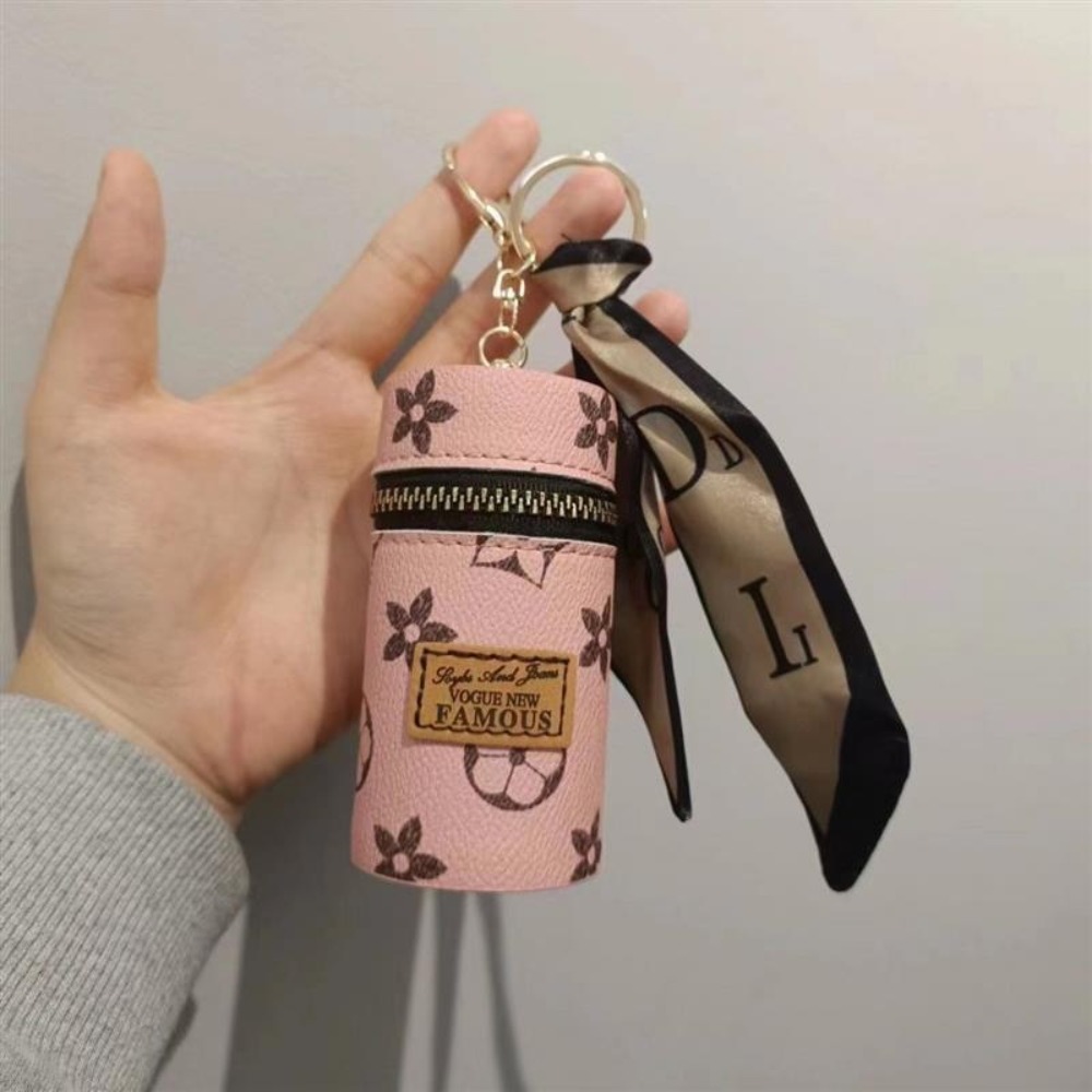 Pink Monogram Floral Print Cyl - đánh giá và giá Monogram Keychain Leather