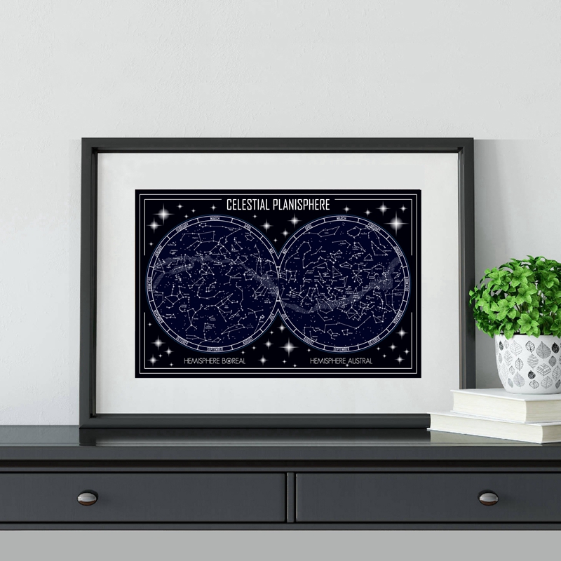 Celestial Planisphere Map Canv - đánh giá và giá Custom Star Map